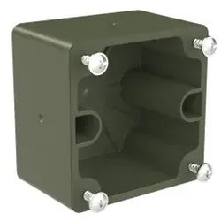PCE 80068.u Aufputzgehäuse 75x75 ohne Bohrung IP68 bronzegrün 80068u