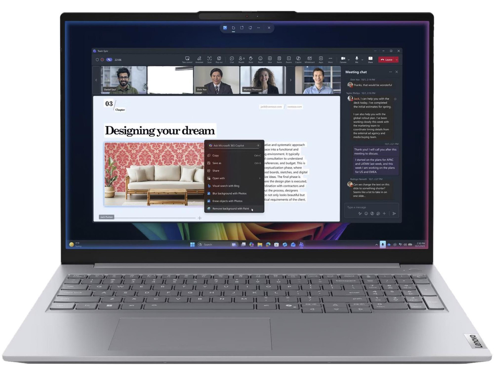 Lenovo ThinkBook 16 G9 IPL Copilot+ PC met Intel Core Ultra 7, 16 inch, 16 GB, 512 GB, Windows 11 Pro