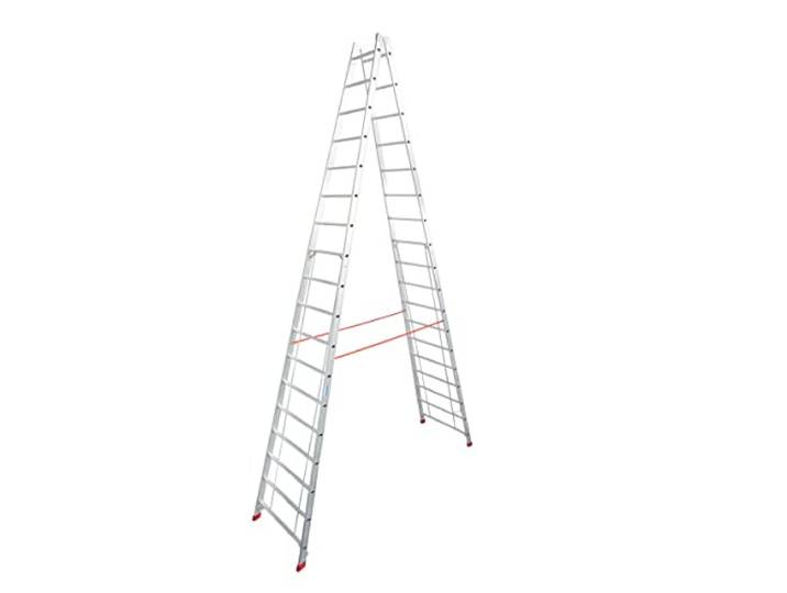 Krause 801753 Sprossen-Doppelleiter 2x18 Sprossen