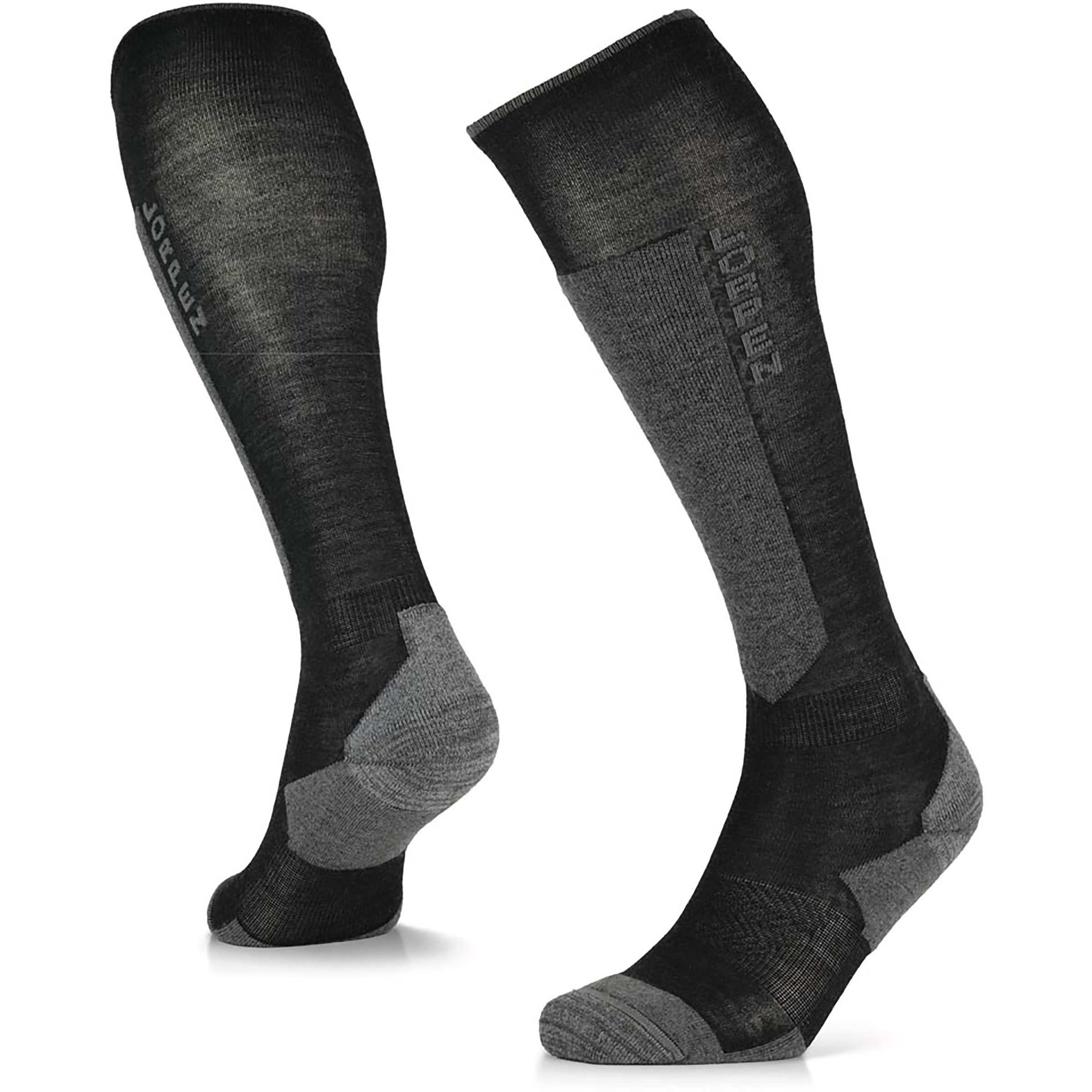 Lorpen Merino Ski Midweight Herren Skisocken schwarz Größe 47 Skifahren Widerstandsfähig Merinowolle