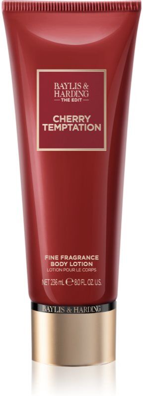 Baylis & Harding The Edit Cherry Temptation lait corporel parfumé pour femme Cherry, Jasmin & Sandalwood 236 ml
