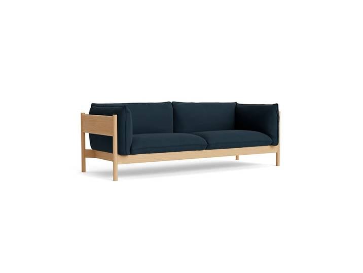 HAY Arbour ECO 3-Sitzer Sofa Steelcut Trio 796- wachsgeöltes Eiche