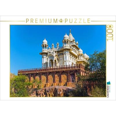 CALVENDO Puzzle Jaswant Thada in Jodhpur | 1000 Teile Lege-Größe 64x48cm Foto-Puzzle für glückliche Stunden