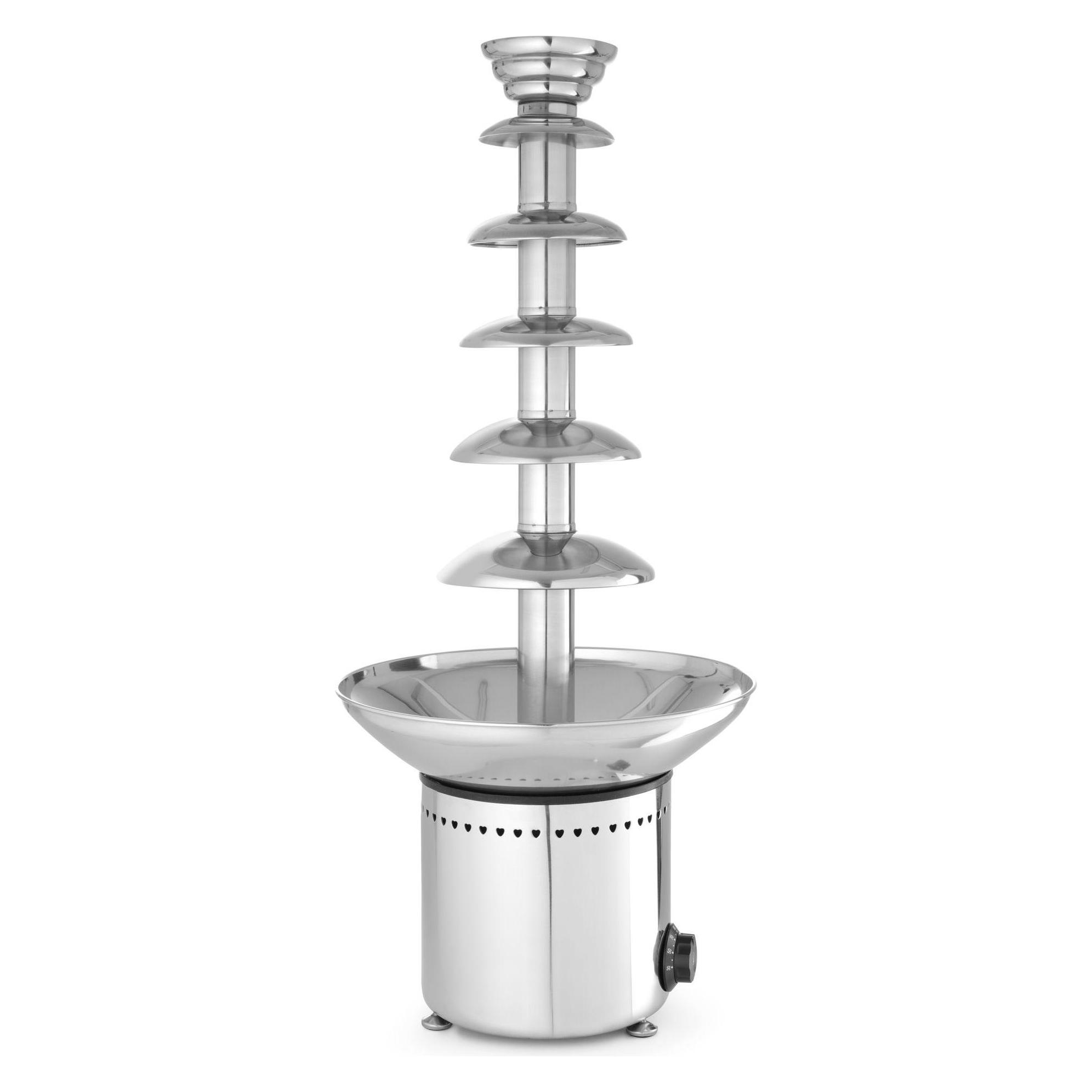 Hendi Schokoladebrunnen 6 Ebenen Edelstahl 230V 300W (274163)
