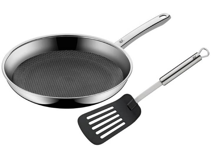 WMF Profi Resist - Koekenpan - Ø 28 cm - RVS - Inclusief Profi Plus Spatel - Geschikt voor Inductie