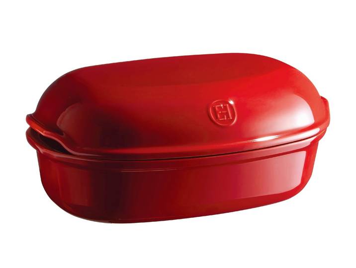 Brotbackform Emile Henry Artisan , rot, B:34cm L:22cm, Naturmaterial, Küchenformen, Brotbackform