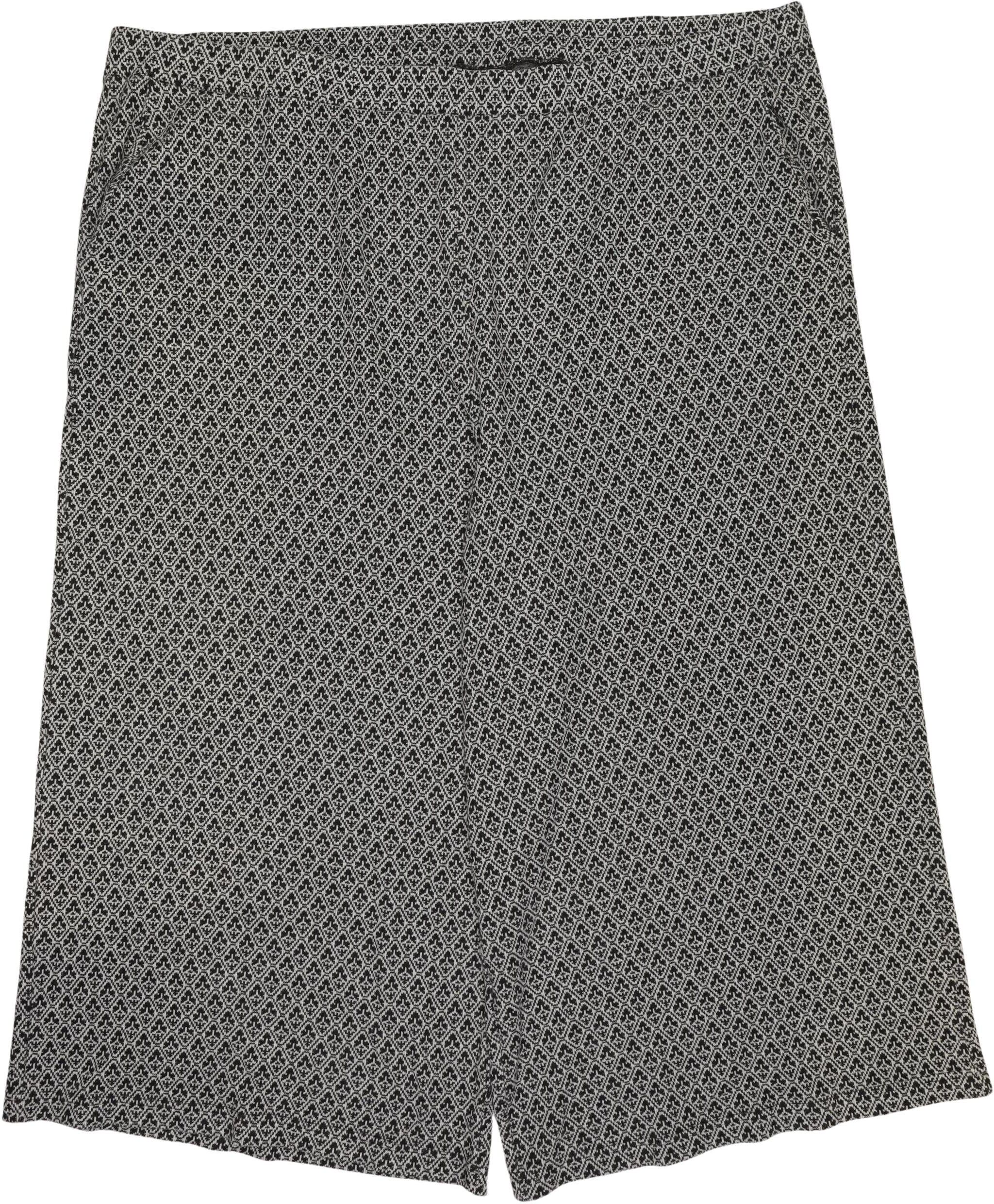 Eloquii Damen Stoffhose, Grau, Kurz-Gr. EU 28, Viskose / Synthetik - Second Hand