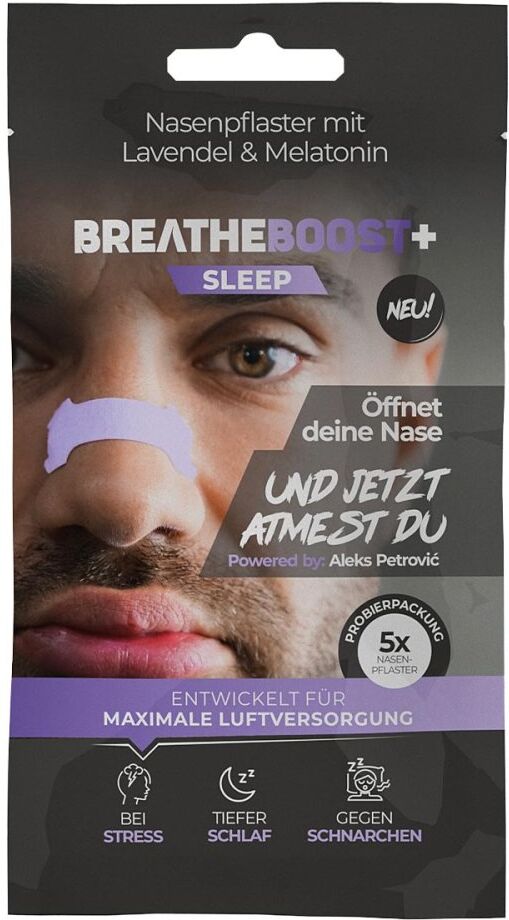Breatheboost+ Sleep Nasenpflaster mit Lavendel/Melatonin Probese 5stk