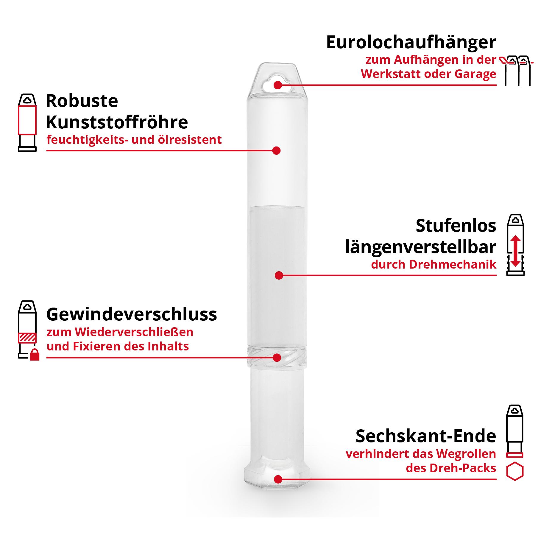 Einhell SDS-Plus Meissel-Set 247200, 250 mm, 3-teilig (247200)