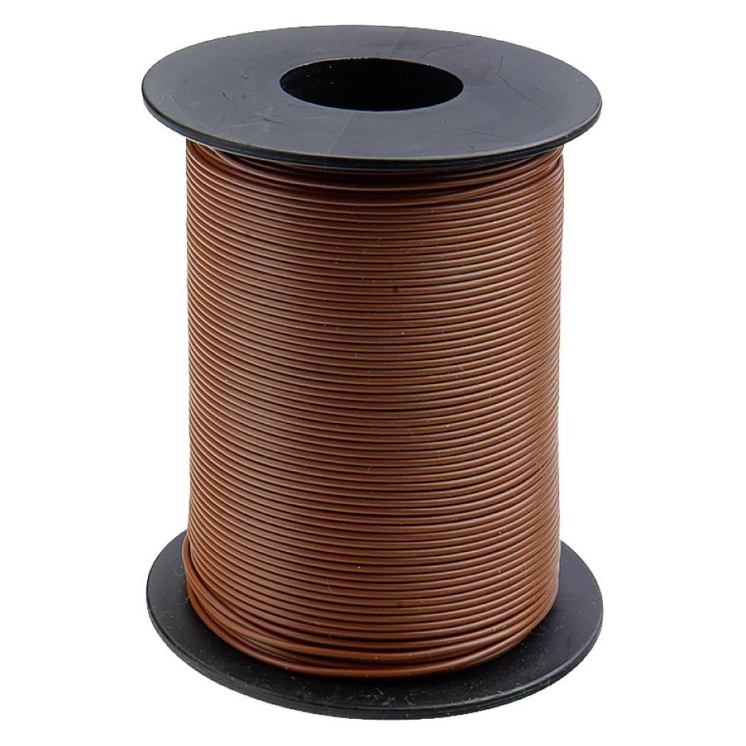Donau KUPFERSCHALT-LITZE 0,25 / 25m braun SPULE (25 m) (125-S25-8)