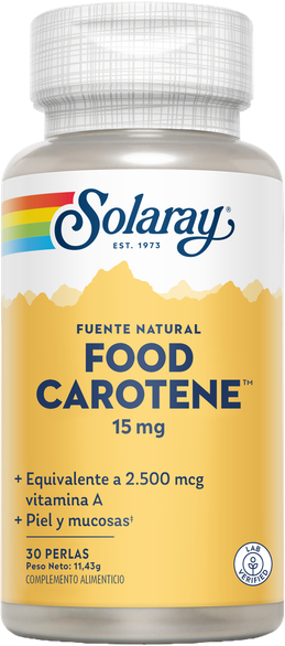 Solaray Food Carotene 2500 mcg 30 Capsules