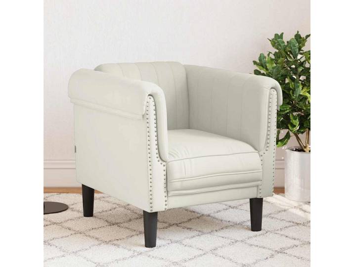 vidaXL Sofa vidaXL Sessel Creme Samt