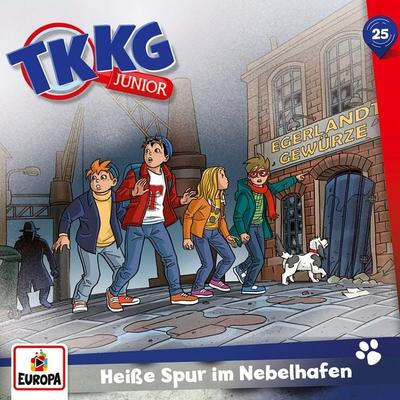 TKKG Junior 25: Heiße Spur im Nebelhafen - Stefan Wolff, CD, 9783803263254