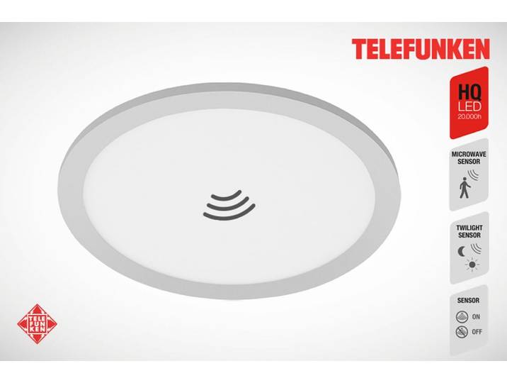 TELEFUNKEN LED Panel KAMA , silber (weiß, neutral), Leuchten, LED Panel
