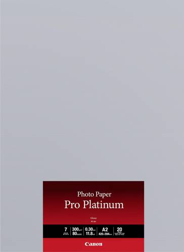 Canon Photo Paper Pro Platinum PT-101 2768B067 Fotopapier DIN A2 300 g/m² 20 Blatt Hochglänzend