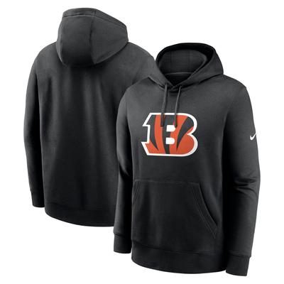 Kapuzenpullover NIKE "Nike Hoodie Cincinnati Bengals Nike Club Logo", Damen, Gr. M, mehrfarbig, 82% Baumwolle, 18% Polyester, Pullover Kapuzenpullover