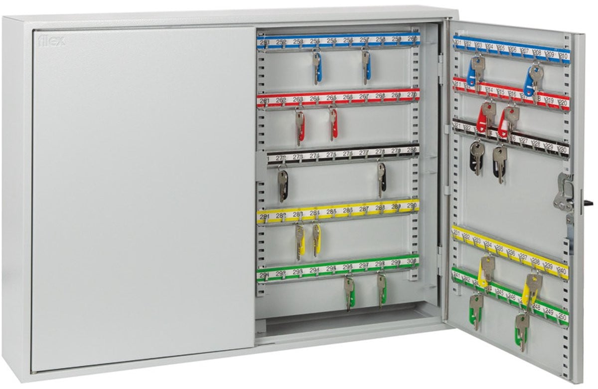 Set van 3 Filex KC 400 metalen sleutelkasten voor aan de muur