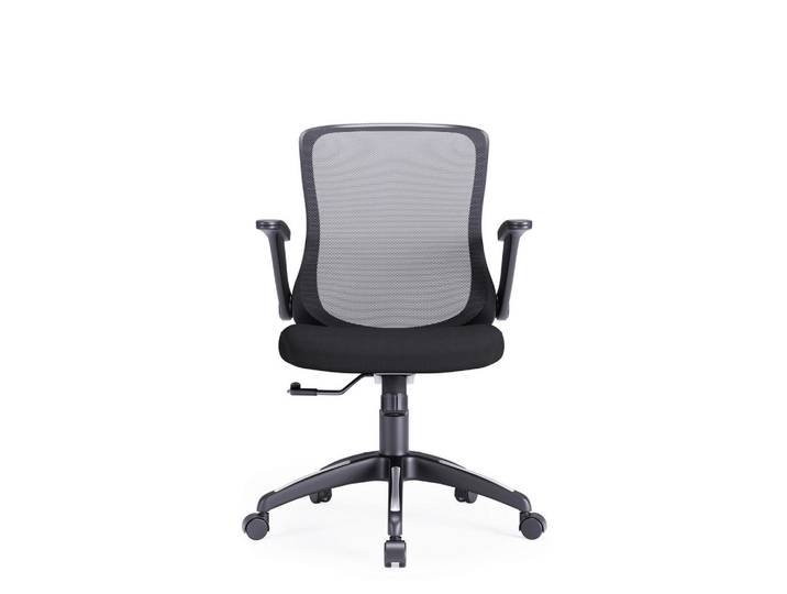 Mid.you Drehstuhl, Schwarz, Metall, Kunststoff, Textil, Sternfuss, 65x108x65 cm, Büromöbel, Bürostühle, Drehstuhl
