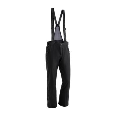 Skihose MAIER SPORTS "Anton light", Herren, Gr. 27, Kurzgrößen, schwarz, 100% Polyester, Hosen Skihose, Herren Schneehose mit Hosenträgern, wind/wasserdicht, Regular Fit