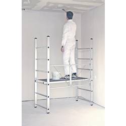 Krause 916198 Aluminium Gerüst fahrbar Arbeitshöhe (max.): 2.80 m Silber, Schwarz 15 kg