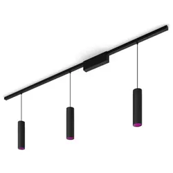 Philips Hue White & Color Ambiance Pendelleuchte Perifo 3-flammig Perifo RGBW multicolor Licht, Schwarz