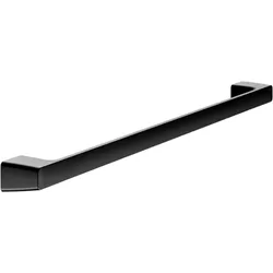 KEUCO AVENO Badetuchhalter 14601370800 80 cm, zum Kleben/Schrauben, schwarz matt