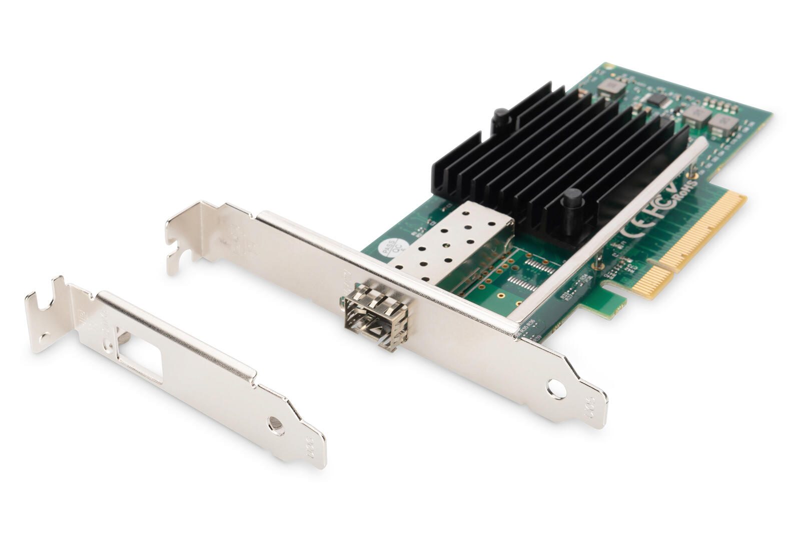 Digitus Single Port 10 Gigabit Ethernet Netzwerkkarte, SFP, PCI Express, Intel Chipsatz DN-10161