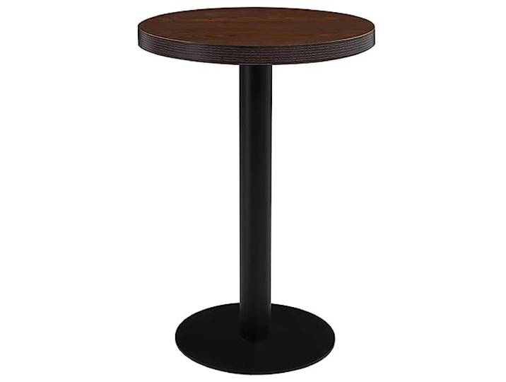 vidaXL Bistrotisch für 2 Personen Bartisch Bartresen Stehtisch Tresentisch Esstisch Tisch Küchentisch Partytisch Dunkelbraun 60cm MDF