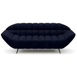 Sofa Gappa Stoff Blau Dunkelblau 2-Sitzer