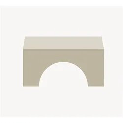En.Casa, Couchtisch + Beistelltisch, Couchtisch Vivatka 80x80x37 cm Sandfarben (80 x 80 x 37 cm)