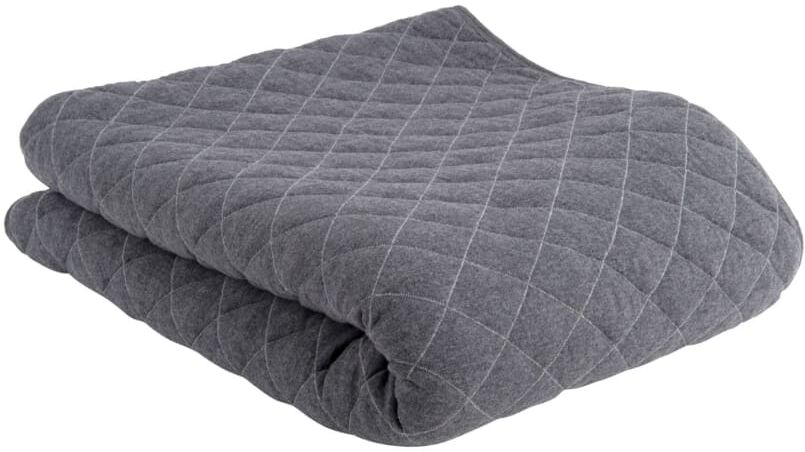 Present Time Couverture coton gris 170x130cm Marron 170x0x130cm