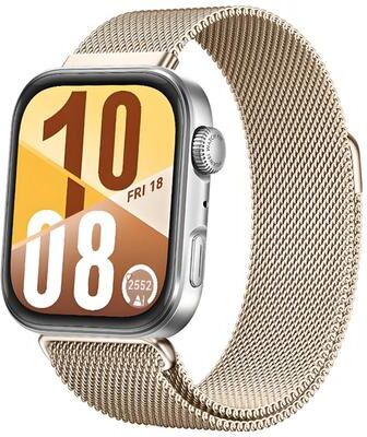 Everyday Crate Huawei Watch Fit 5 Fit 5 Pro Fit 4 Milanese Magnetic Watch Band Stainless Steel Strap light Gold