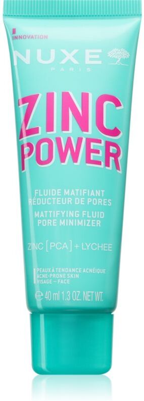 Nuxe Zinc Power Mattifying Fluid mattifying fluid for oily acne-prone skin 40 ml