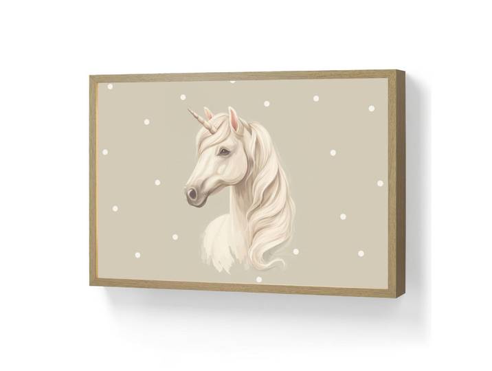 OnlyWow Wandleuchte MIT Akku Einhorn - Weiß - Punkte 60x40 cm, Taupe, Rechteckig, LED integrated, 60x40x8 cm, Lampen & Leuchten, Innenbeleuchtung, Wandleuchten