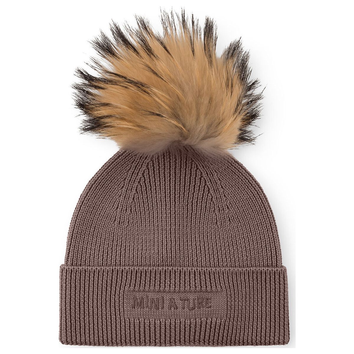 Mini a ture Matboje Beanie fur. RWS peppercorn plum (4660) 2-3y 1253159052466035