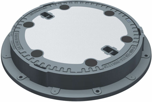 Wilo Couvercle de regard Port 600 béton, selon EN 124, D400, pour charges lourdes (2543023)