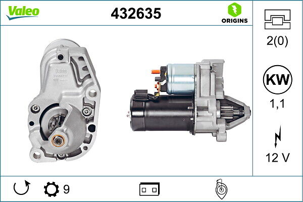 Valeo Starter New Original Part 432635 Für Bmw