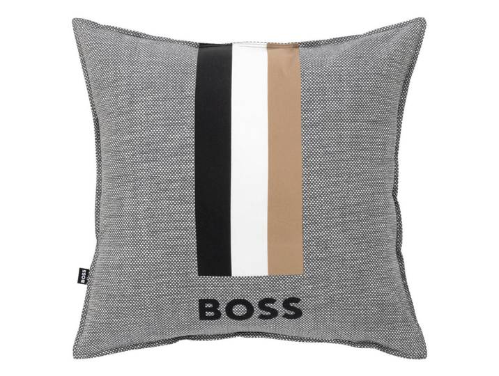 Hugo Boss Zierkissen, Grau, Textil, 45x45 cm, Heimtextilien, Wohntextilien, Kissen, Zierkissen