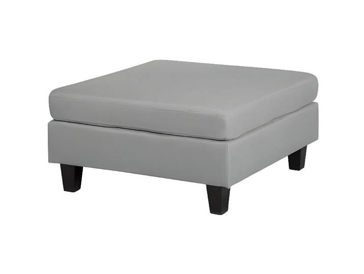Beliani - Ottoman en tissu gris clair pour canapé modulable FEVIK