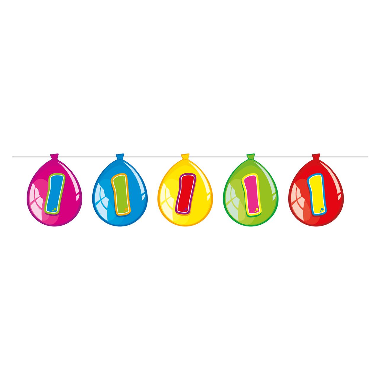 Folat Bunting Balloons 1 Jahr (1 Stk.) (65501)