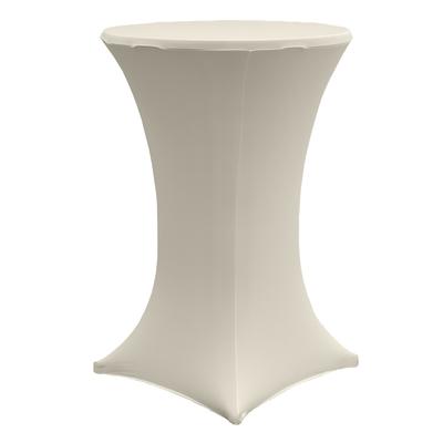 Baumarktplus TRUTZHOLM Stehtischhusse Stretch 70 cm beige Tischdecke Husse Bistrotisch Partytisch