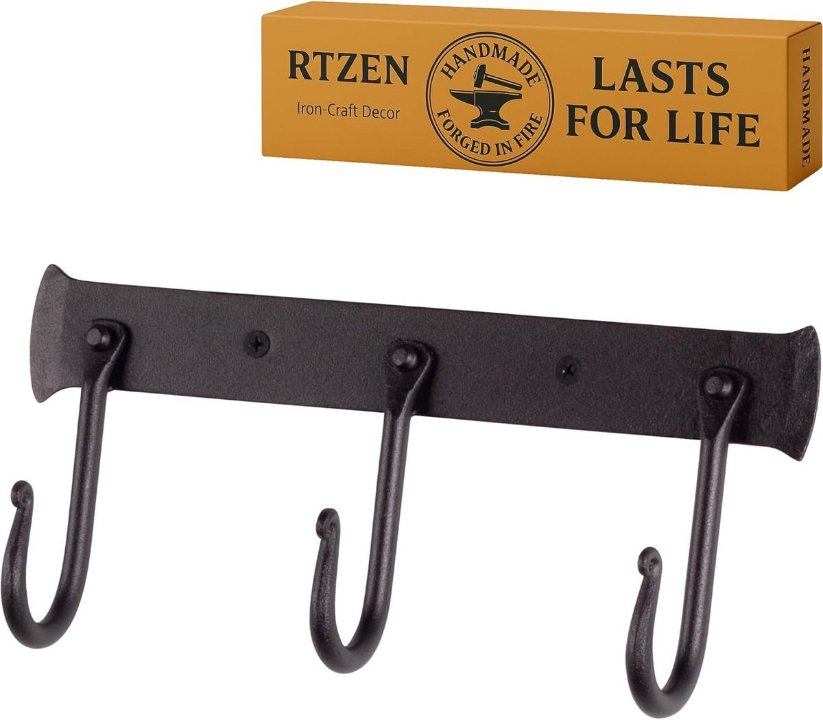Zware Wandhaak Set - Ruimtebesparende Muur Organisator voor Handdoeken, Kleding & Accessoires - Vintage Stijl voor Badkamer, Keuken & Hal