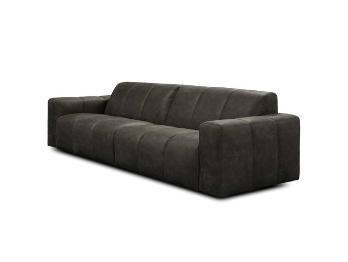 Big-Sofa Grau Mischgewebe Bulan 263 x 78 x 94cm Modern