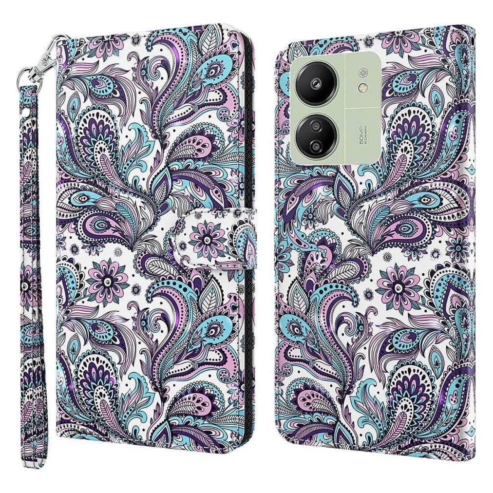 Cover-Discount Xiaomi Poco C65 / Redmi 13C - Etui Glitzer Paisley (Xiaomi Poco C65, Xiaomi Redmi 13C) (660171399E)