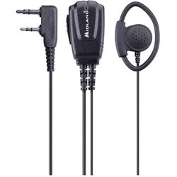 Albrecht Midland MA 24-LK Pro, Clip Mikrofon mit Ohrhörer, Walkie Talkie