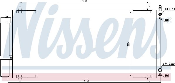 Nissens Kondensator, Klimaanlage 94830 Für Peugeot
