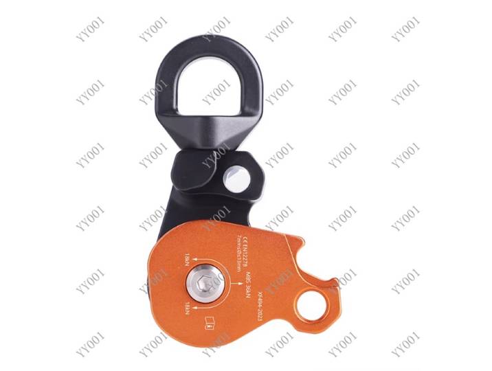 Poulie pivotante robuste à roue simple ou double, conception anti-torsion pour système de cordage extérieur