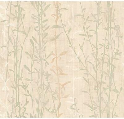 Seabrook Designs Florette Bamboo Silhouette Unpasted Wallpaper