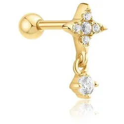 ANIA HAIE - SINGLE EARRING - STAR DANGLE BARBELL - gold