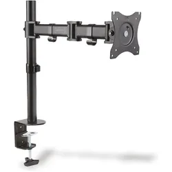 Digitus Einzelmonitor mit Klemmhalterung (Tisch, 27", 8 kg), Monitor Halterung, Schwarz